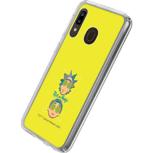 Adult Swim Rick and Morty Rick and Morty Portal Eyes Galaxy A20 Clear Case